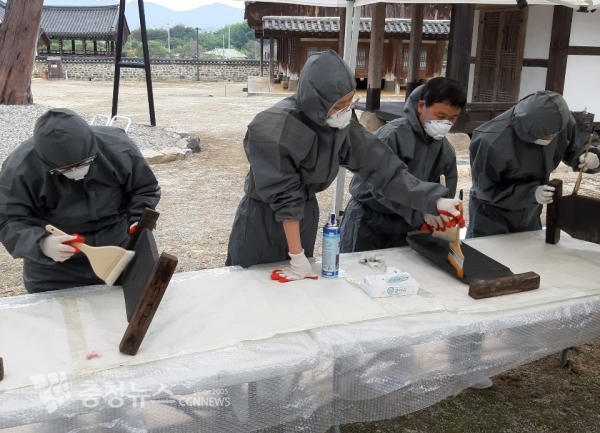 목판 건식 세척