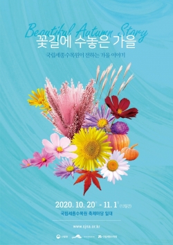가을꽃 전시 포스터.
