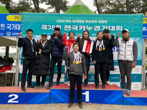 제38회 전국카누경기대회 기념촬영