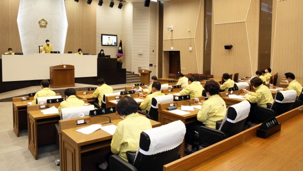 당진시의회 제77회 임시회 제1차 본회의.