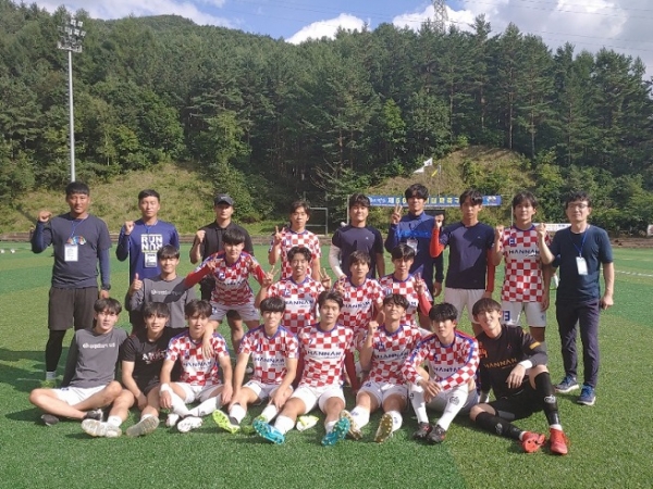 한남대 축구부 단체사진