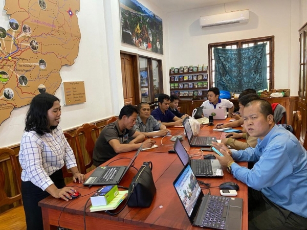 라오스 현지 연수참가 모습