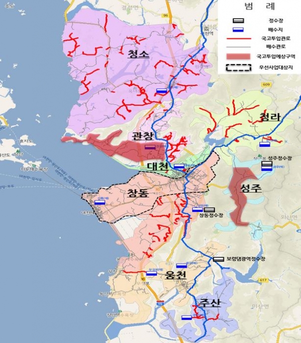 지방상수도 현대화사업 도면