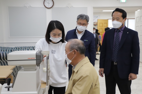 운산농협 농업인행복버스 운영 모습