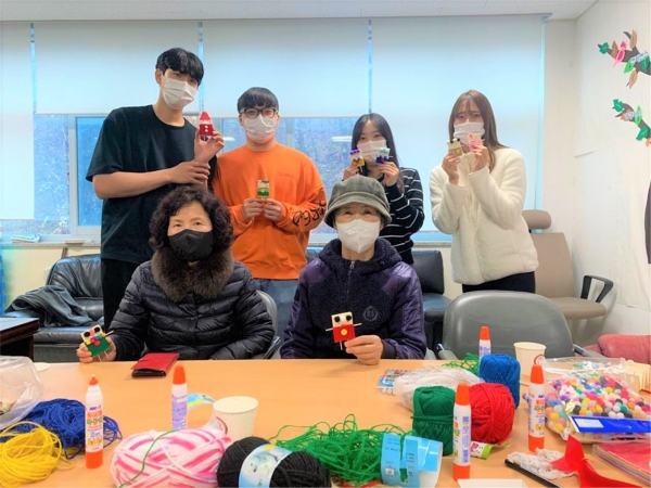 배재대 학생들 텔레케어 활동 모습