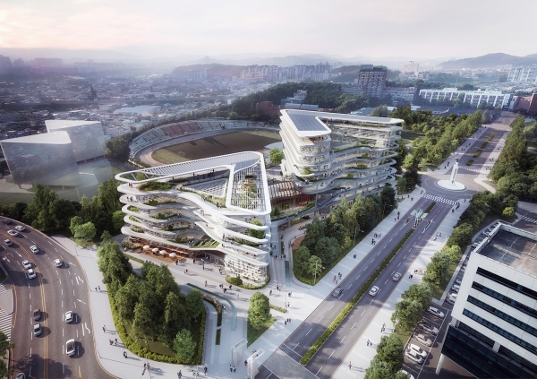 한남대 캠퍼스 혁신파크 설계 조감도