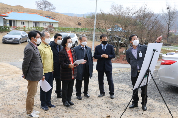 계룡시의회, 신원재 방문
