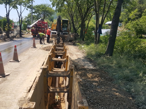 하수처리시설 공사 현장