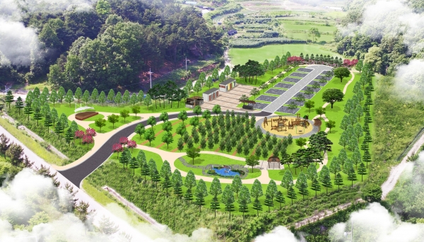 하기숲 캠핑장 조감도