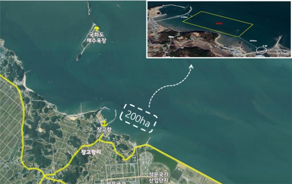 수산자원 산란·서식장 조성사업 위치도