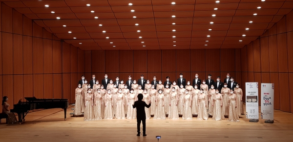 보령시립합창단 대회 연주영상 녹화 장면