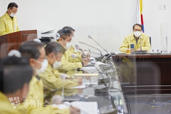 아산시 코로나19 재난안전대책본부 회의 개최
