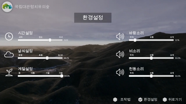 산림복지시설 경관체험 콘텐츠(최성열, 산림청장상)