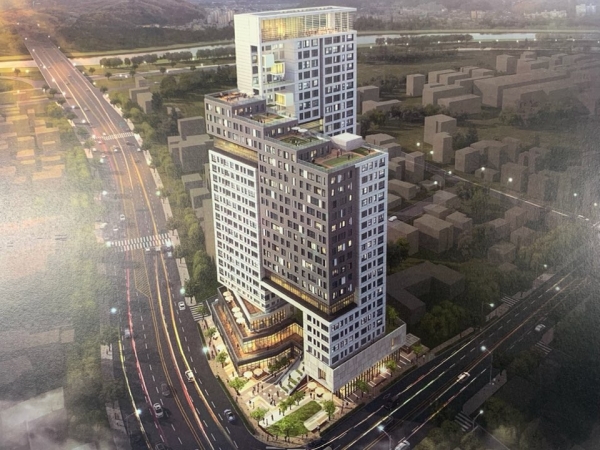 태원건설에서 출품한 28층행복주택 작품