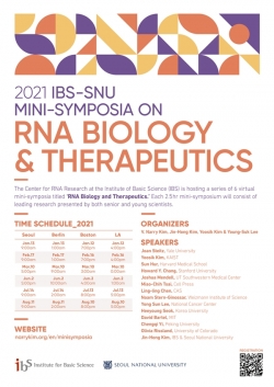 2021 IBS-SNU 미니심포지아 포스터