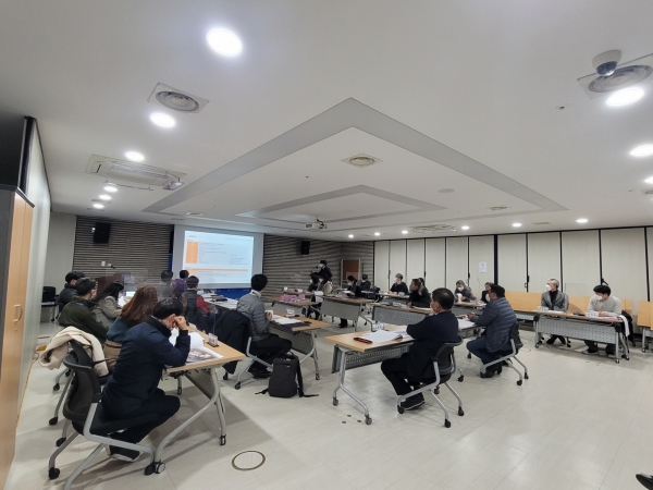 배방 복합커뮤니티센터 건립사업 착수 및 설계서포터즈 1차 회의 모습