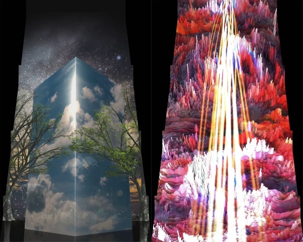 (좌) 공존의 의미, (우) 빛의 번영