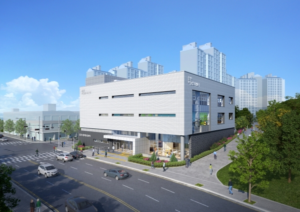 음봉복합문화센터(도서관) 외부 투시도