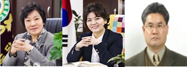 (왼쪽부터) 강양희 세종특별자치시교육청교육원장, 김성미 중등교육과장,안광식 세종특별자치시교육청학생화해중재원장