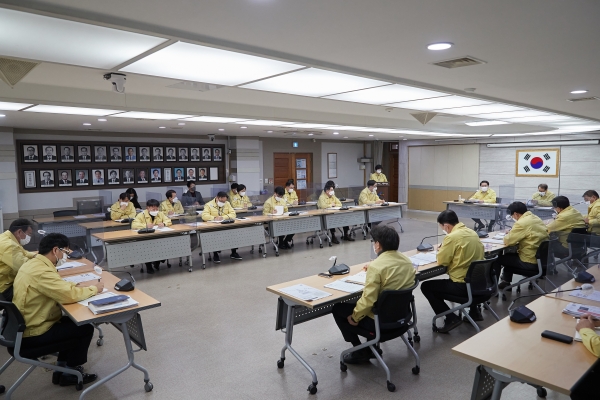 확대간부회의 사진