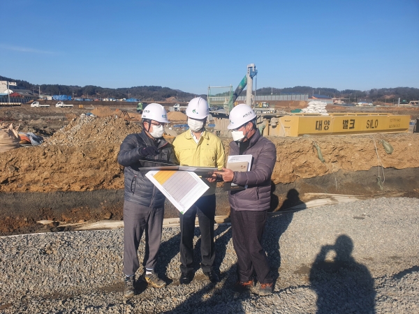 이교식 서천군 부군수 신청사 건축 현장 점검