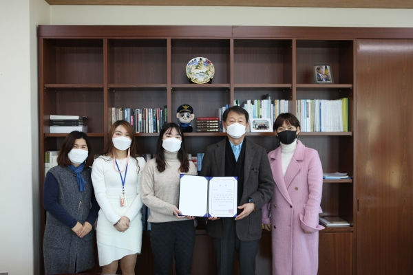 학생상담센터가 ‘양성평등한 캠퍼스 조성’ 우수사례 공모전에서 디딤돌상을 수상