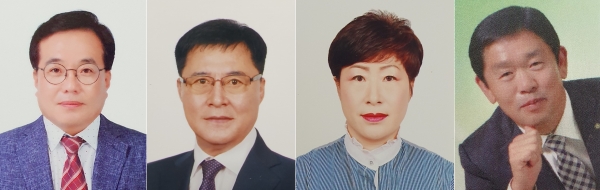 (왼쪽부터) 윤대근 세종시새마을회장, 임한석 지도자협의회장, 엄미숙 새마을부녀회장, 김영제 직장협의회장
