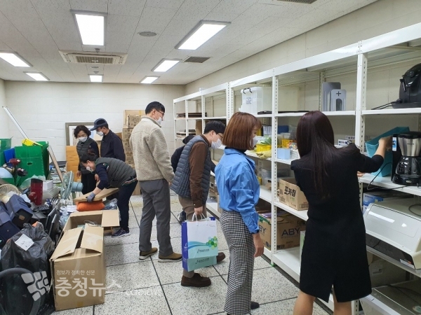 자원재활용 물품소통실 운영 모습