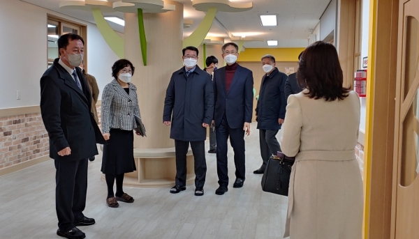 대전 동부교육지원청이 24일 여울누리유치원 현장점검을 실시했다.