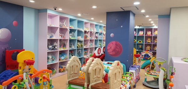 대전 어린이 장난감도서관 둔산점 모습.