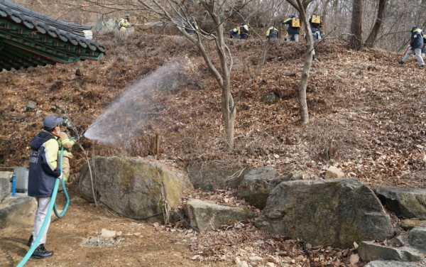 산불대응훈련 모습