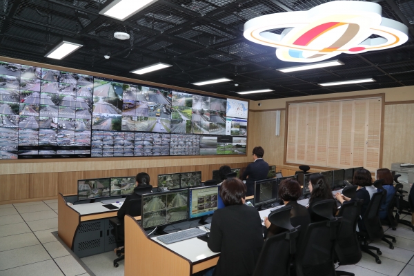 당진시청 내 CCTV 관제센터 사진