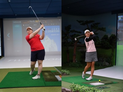 (좌) 정선아 선수 , (우) 박단유 선수