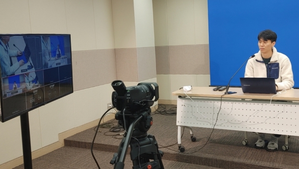 오픈스튜디오를 활용한 영상 제작 시연 장면