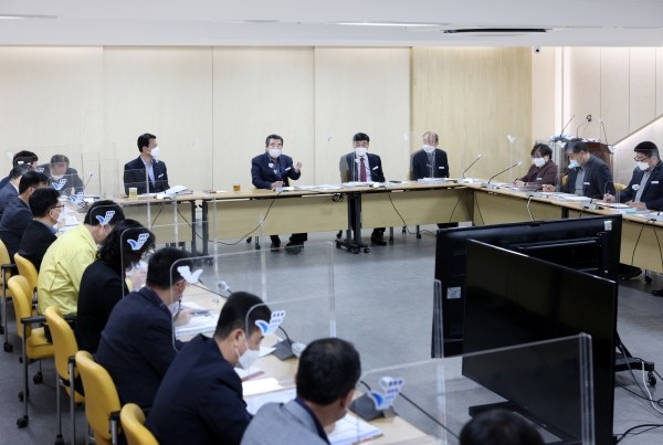 보령시 민원처리 추진상황 보고회 개최 모습