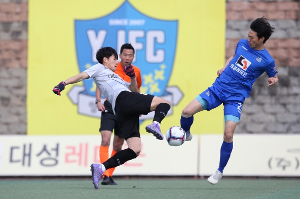 K3리그 2라운드 경기에서 0-0으로 승점 1점을 챙기며 2위로 2라운드를 마무리