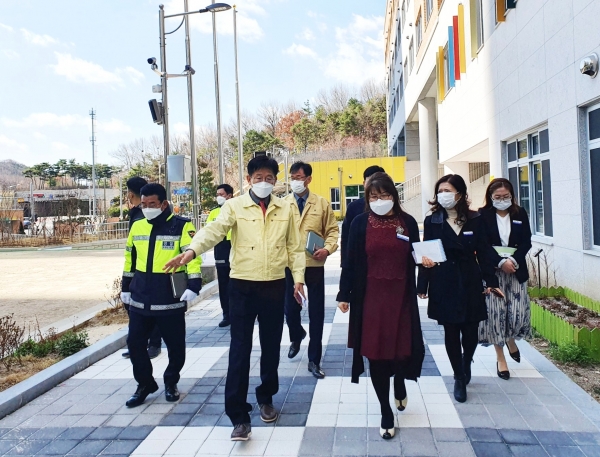 어린이 교통안전 점검 모습