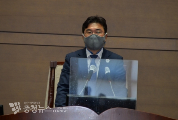 개회사 하는 황천순 천안시의회 의장