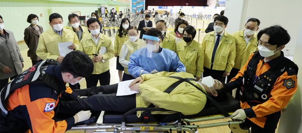 서산시의회 코로나19 예방접종 모의훈련