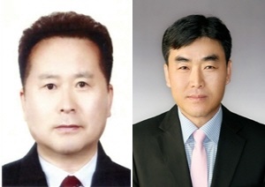 왼쪽부터 :현대오피스(유)천용태 대표이사, ㈜동방아그로 정환명 부여공장장