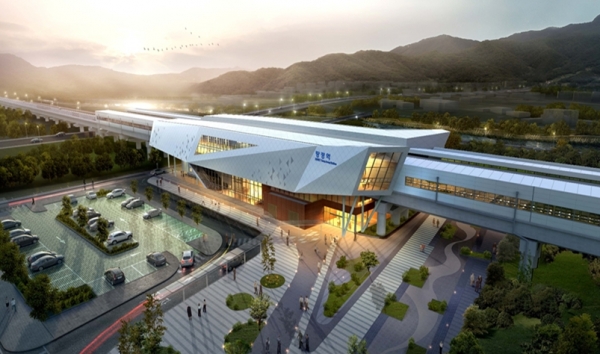 장항선 탕정역사 조감도