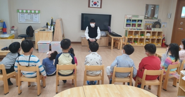 순회교사 유치원 수업지원 모습