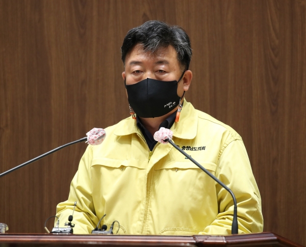 오인환 충남도의회 의원이 13일 5분 발언을 통해 농산물 유통구조 문제를 지적하고 나섰다.