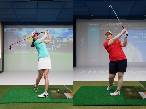 (좌)지난 1차 대회 준우승자 심보현 프로, (우)주요 참가 선수인 GTOUR 최다승 타이틀 보유자 정선아 프로