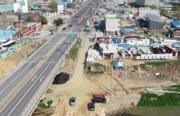 온천교재가설공사 공사현장 사진