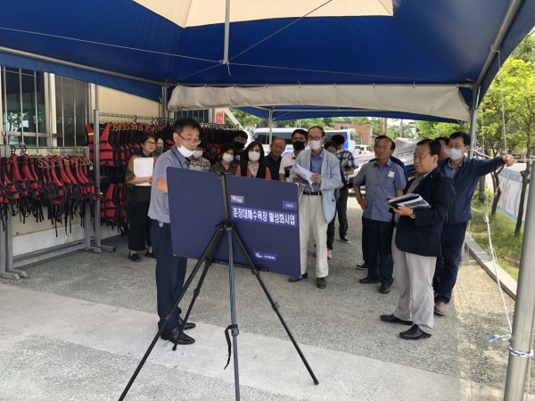 군민평가단, 주요사업장 현장평가 시행( 작년 춘장대 평가사진)