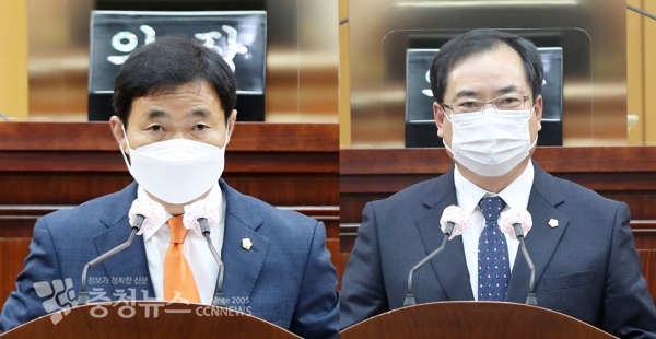 5분발언 하는 안원기 안효돈 의원