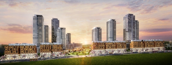 세종 리체스힐 정면투시도.