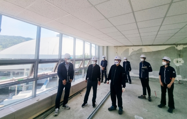 공공체육시설 대형 건설현장 안전점검 (체육회관 리모델링)