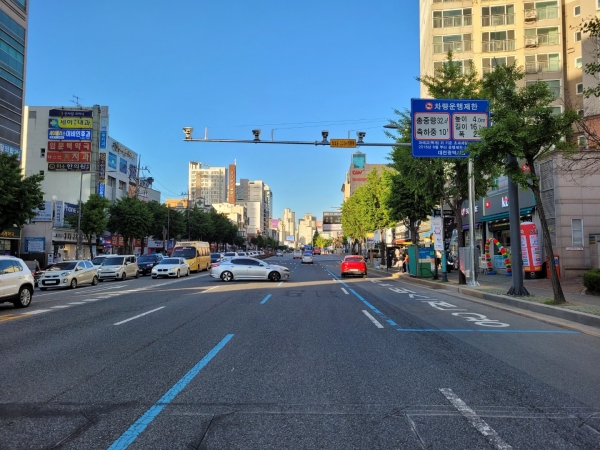 차량번호인식 방범용CCTV 설치 모습